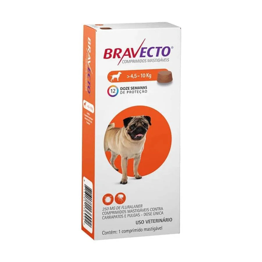 Bravecto 4,5 a 10 kg - 3 meses